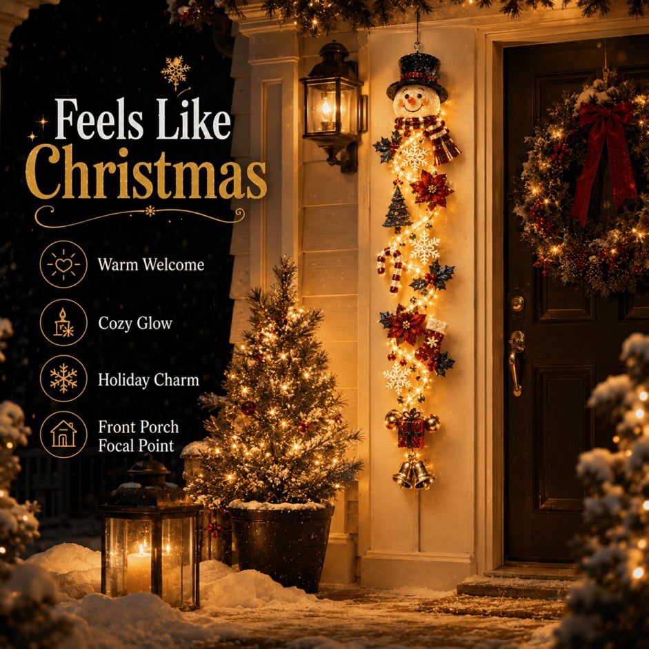 MerryCascade Christmas doorway