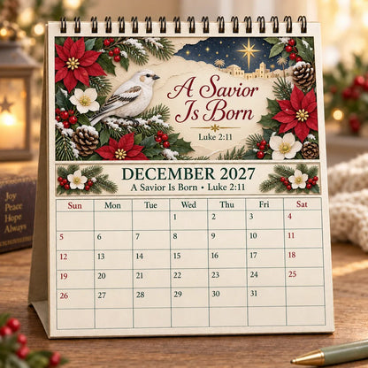 ✝️ Faith Through the Seasons™ 2027 Scripture Calendar | 12 Months of Hope, Nature & Grace