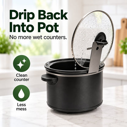 🔥LAST DAY 50% OFF - 🍳Multifunctional Anti-Slip Cooker Lid Stand - Space-Saving Kitchen Counter Organizer