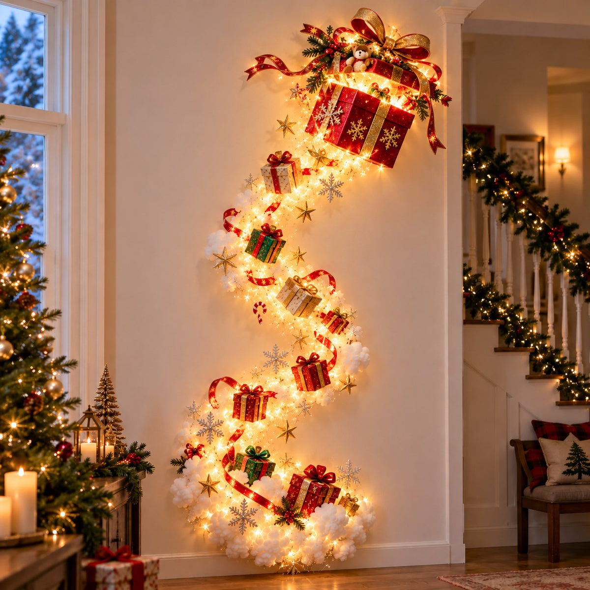 Gift Box Christmas Magic Trail home display