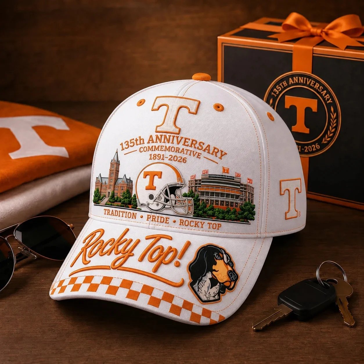 🇺🇸 Last Day Promo: 69% OFF🐶Rocky Top 135th Anniversary Commemorative Cap🏈