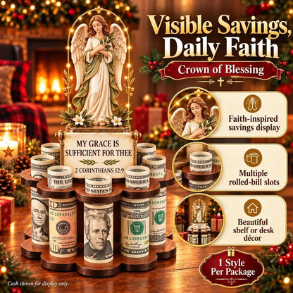 🙏 Bible Verse Savings Challenge Stand | 6 Faith-Inspired Designs