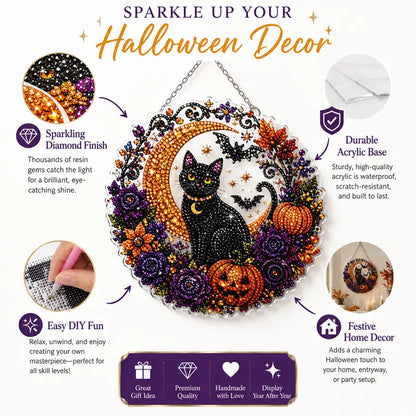 🎃 Halloween Diamond Painting Hanging Ornament Kit ✨