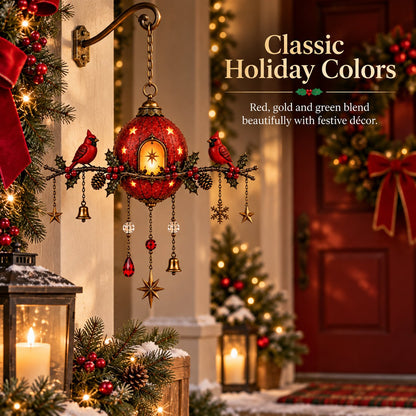 🐦 Lighted Cardinal Christmas Wall Hanging Decor