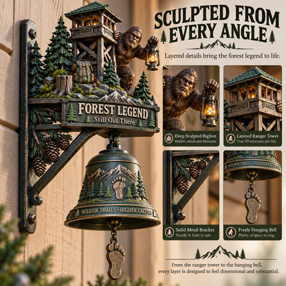 ⏰Limited Stock 50% OFF - 🌲🔔 Bigfoot Forest Ranger Doorbell
