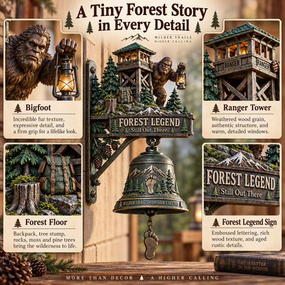 ⏰Limited Stock 50% OFF - 🌲🔔 Bigfoot Forest Ranger Doorbell
