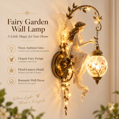 🧚✨ Enchanted Fairy Blossom Lantern Wall Light 🌸🏮