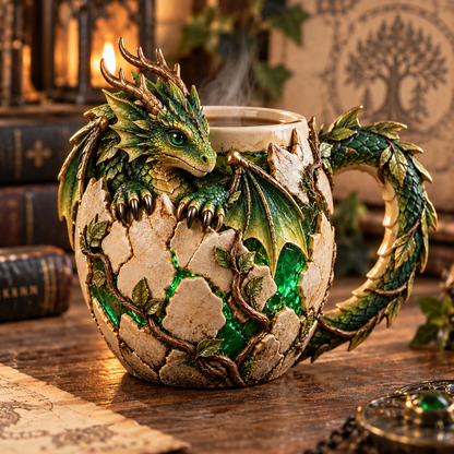 ⏰Limited Stock 50% OFF - 🐉🔥 Dragonbound Realms™ Sculpted Dragon Mug Collection ✨☕
