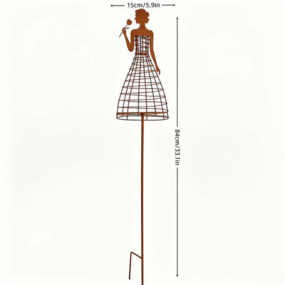 💃Rust-Style Female Dress Plant Climbing Trellis - Outdoor Garden Decor
