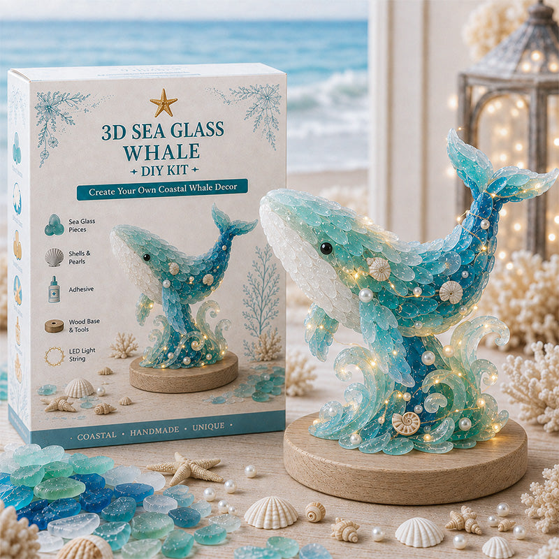 Sea glass seahorse Christmas ornament