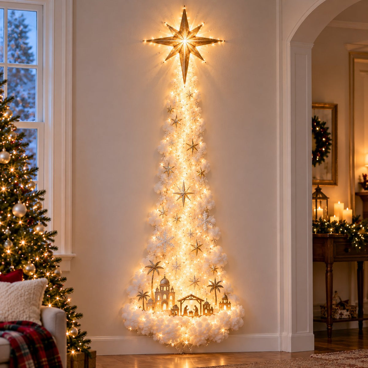 Bethlehem Star Christmas wall display