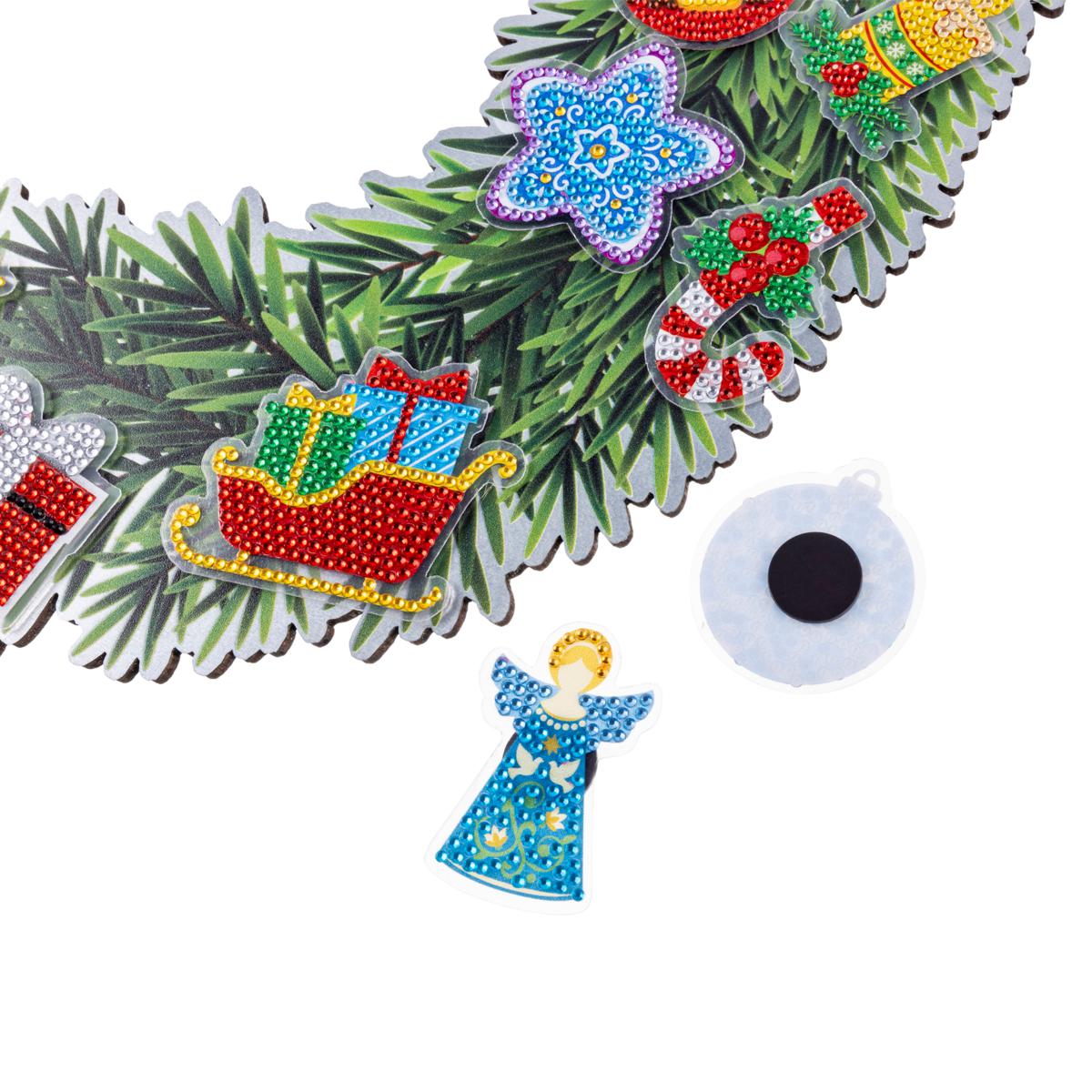 Magnetic Christmas crystal art decorations
