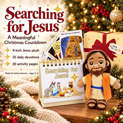 🔥Last Day 50% OFF -✝️ Searching for Jesus Advent Set | 25-Day Christmas Hide & Seek