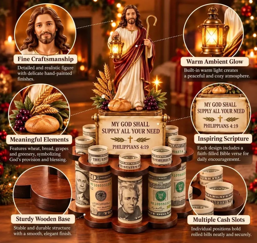 🙏 Bible Verse Savings Challenge Stand | 6 Faith-Inspired Designs