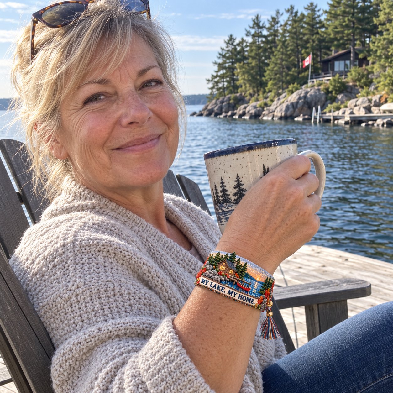 🌊 Lake Ontario Forever™ Embroidered Keepsake Bracelet 🍁