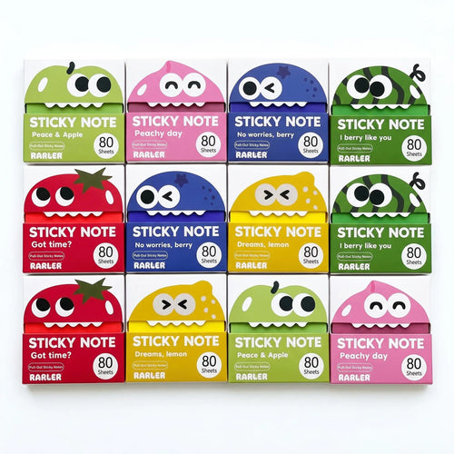 Cute Transparent Glitter Pull-Out Sticky Notes