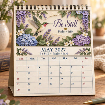 ✝️ Faith Through the Seasons™ 2027 Scripture Calendar | 12 Months of Hope, Nature & Grace