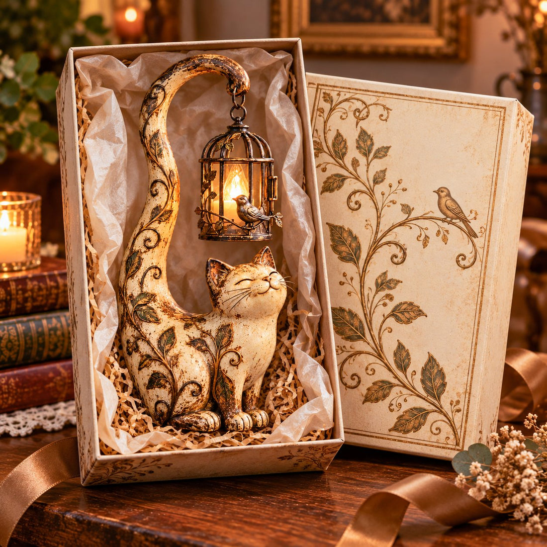 Little Guardian Cat Lantern gift presentation