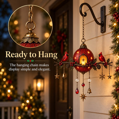 🐦 Lighted Cardinal Christmas Wall Hanging Decor