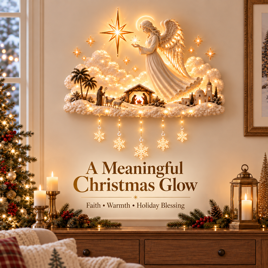 ✨ Angel of Bethlehem™ Christmas Blessing Wall Glow