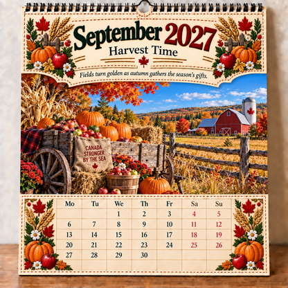 🇨🇦🍁 2027 Canada 160th Anniversary Wall Calendar 🍁🇨🇦