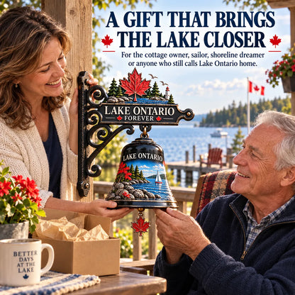 🍁 Lake Ontario Heritage Bell™ – Vintage Lakeside Hanging Chime 🔔