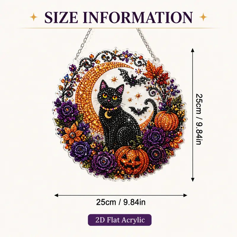 🎃 Halloween Diamond Painting Hanging Ornament Kit ✨