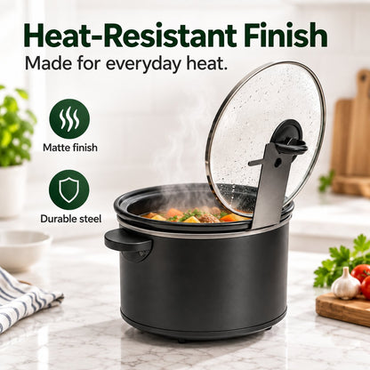 🔥LAST DAY 50% OFF - 🍳Multifunctional Anti-Slip Cooker Lid Stand - Space-Saving Kitchen Counter Organizer