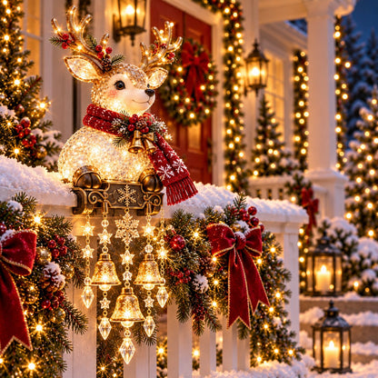 🎄 Weihnachtslichter fürs Verandageländer – 4 festliche Figuren-Designs