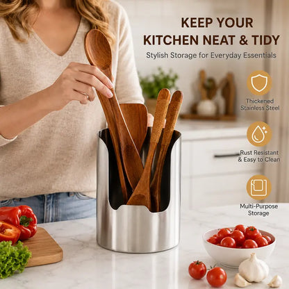 🍳 Stainless Steel Utensil & Lid Organizer