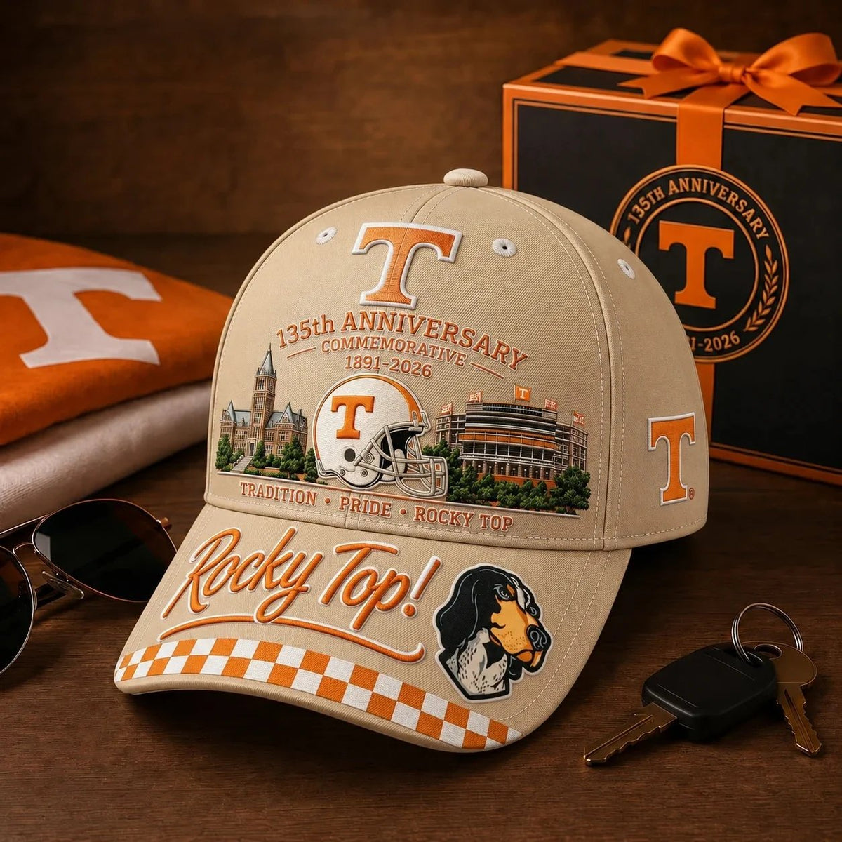 🇺🇸 Last Day Promo: 69% OFF🐶Rocky Top 135th Anniversary Commemorative Cap🏈