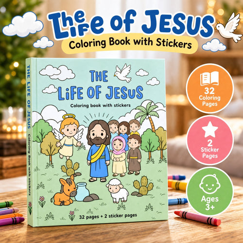 🙏 Little Hearts with Jesus™ Kids Coloring & Faith Activity Book