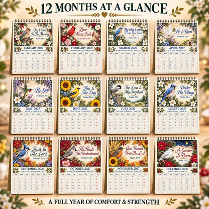 ✝️ Faith Through the Seasons™ 2027 Scripture Calendar | 12 Months of Hope, Nature & Grace