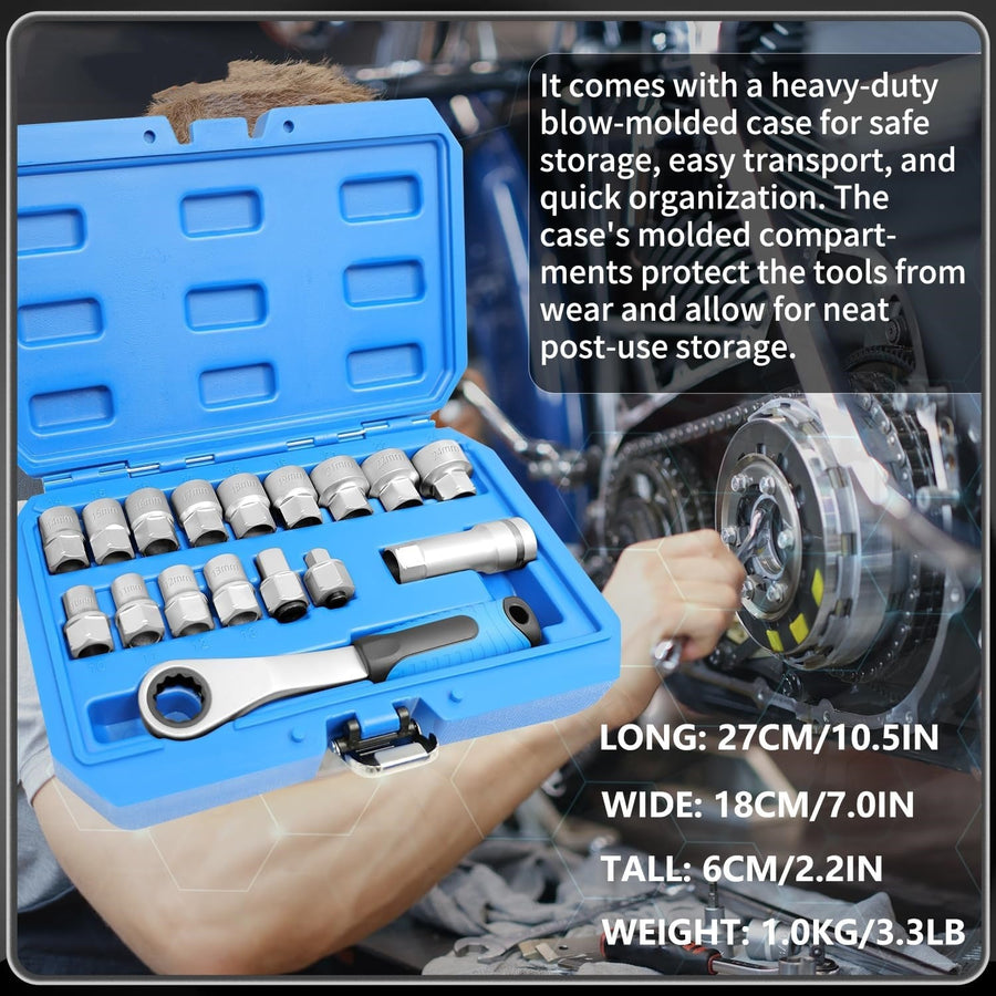 Pass through socket kit molded storage case
