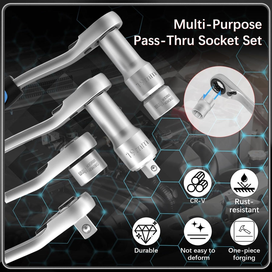 Pass through hollow socket system