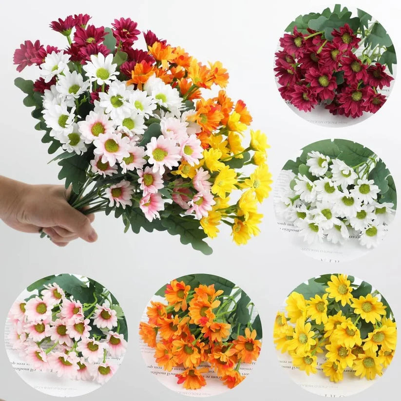 💥On Sale Today Only🌼- Artificial Outdoor Sunset Mums Flowers