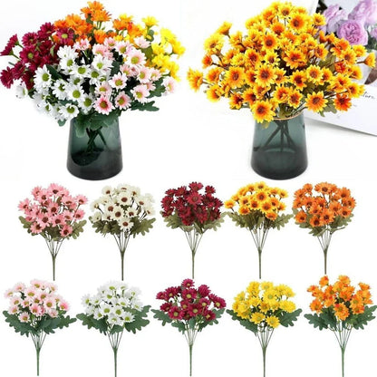 💥On Sale Today Only🌼- Artificial Outdoor Sunset Mums Flowers