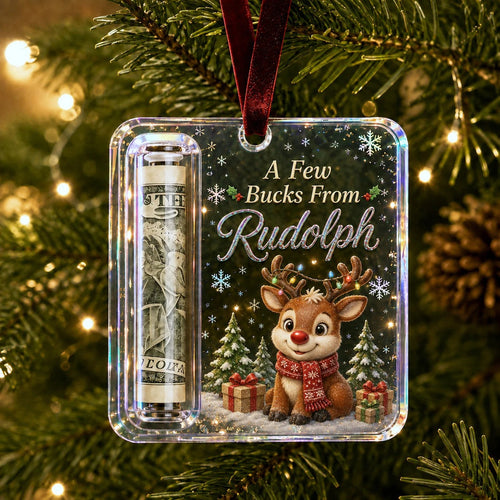 Reindeer cash ornament