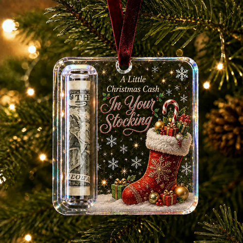 Christmas Stocking cash ornament