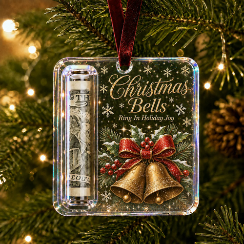 Christmas Bells cash ornament