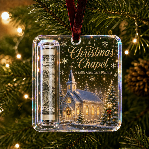 Christmas Chapel cash ornament