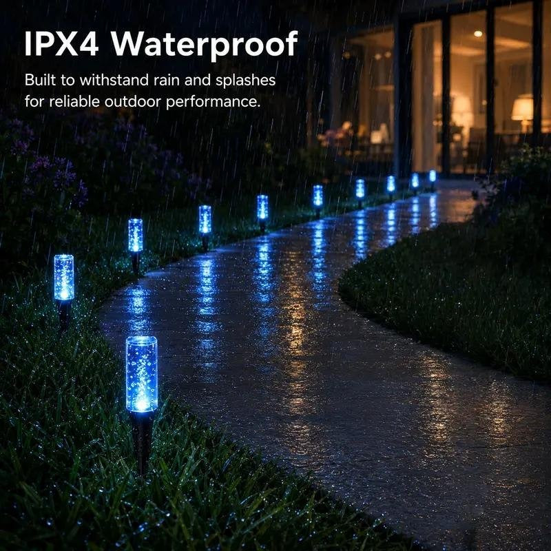 ✨Last Day 49% OFF✨Solar Pathway Lights Outdoor Crystal Bubble