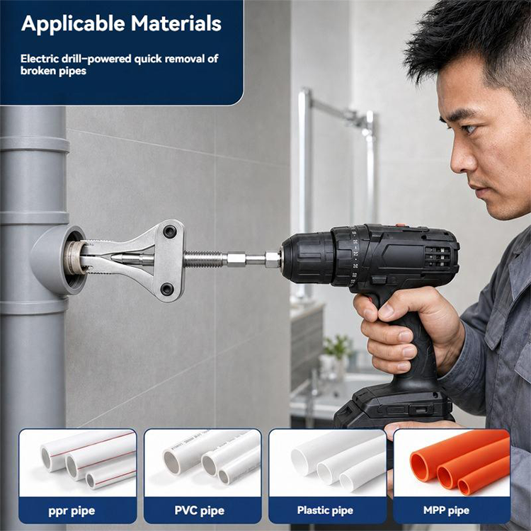 Broken Pipe Extractor for PPR PVC plastic and MPP pipe