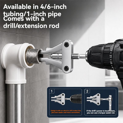 🛠️Broken Pipe Thread Extractor, Universal 1/2\" 3/4\" 1\" Pipe Nipple Remover