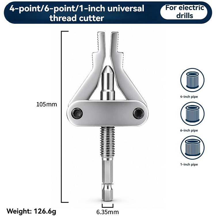 Broken Pipe Extractor Tool dimensions and specifications